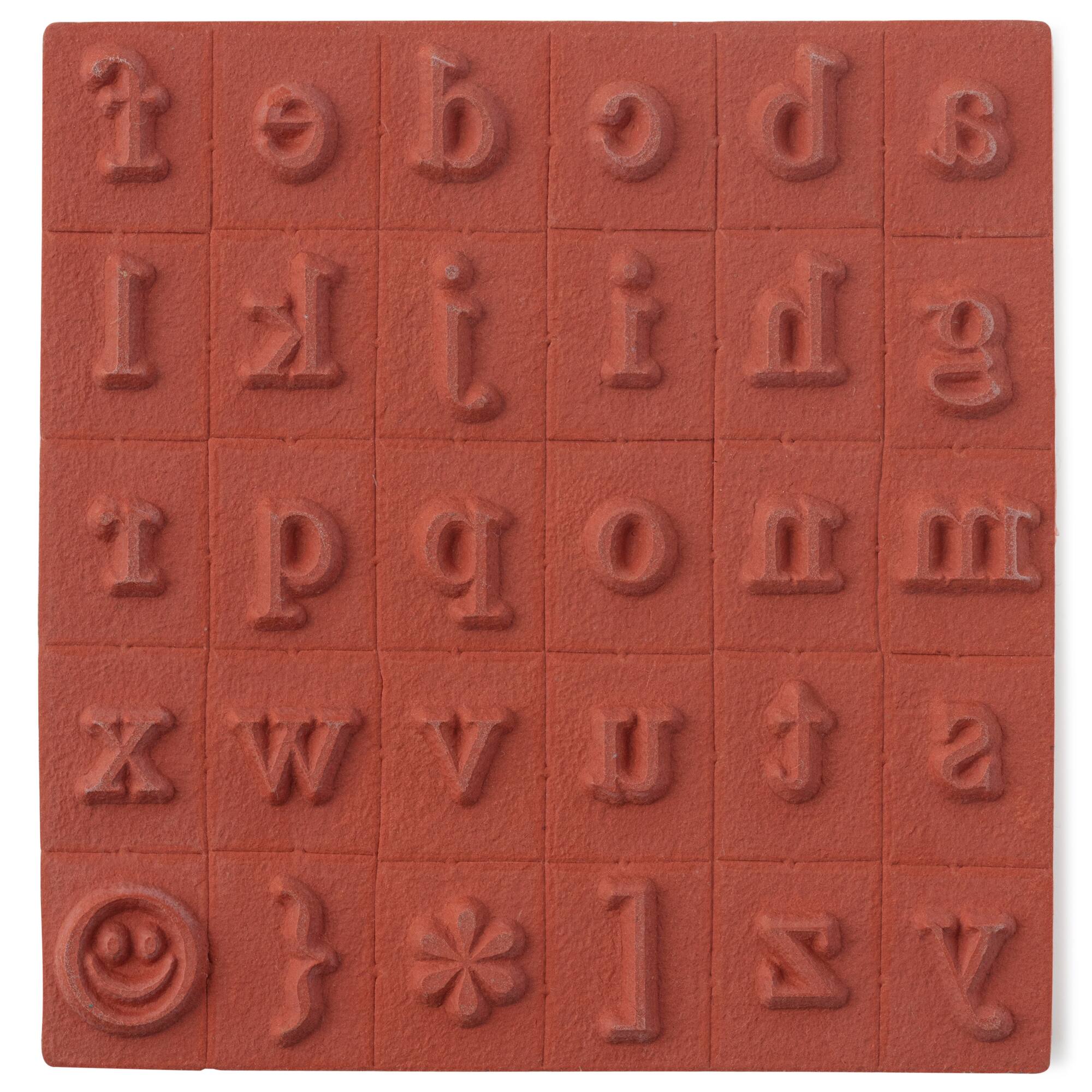 6 Pack: Medium Lowercase Alphabet Wood Stamp Set by Recollections™